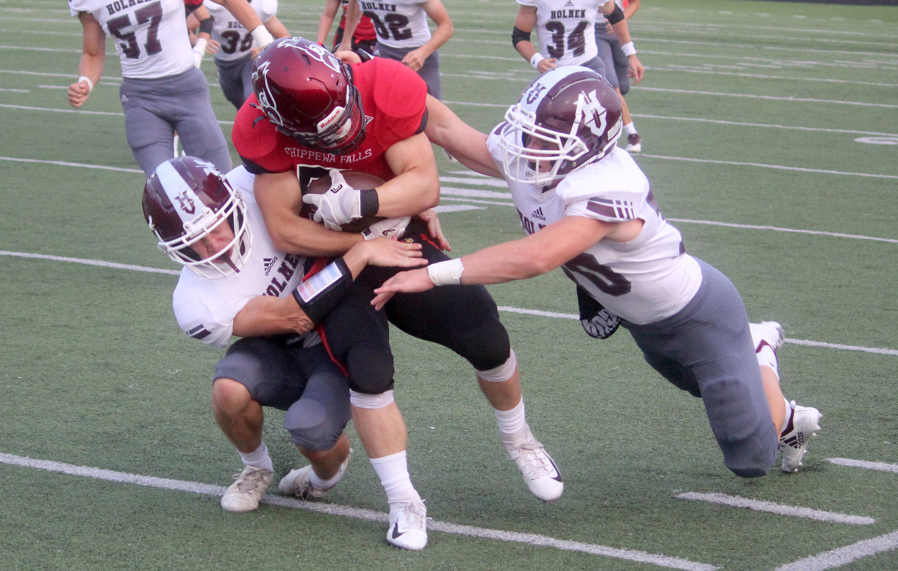 Holmen at Chi-Hi football 8-17-18